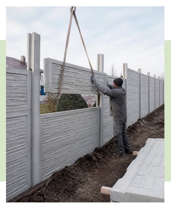 Монтаж еврозабора бетонного в Тольятти по цене от 1241 р. | ЗаборЭксеперт-Тля